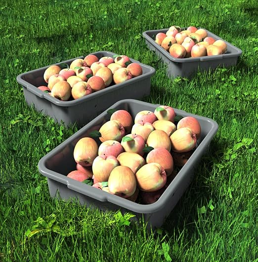 5-Pack Commercial Bus Tubs Box/Tote Box, Plastic Storage - Image 7