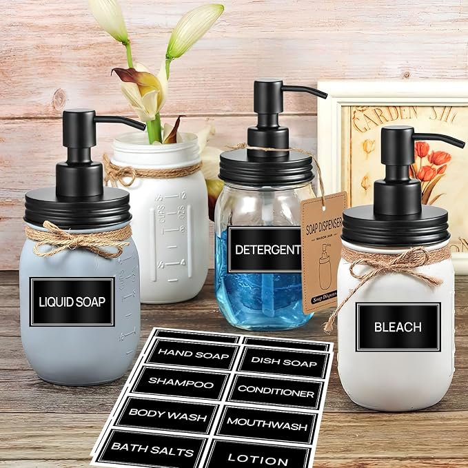 32PCS Laundry Labels for Glass Jars, Minimalist Bathroom and Laundry Labels - Image 7