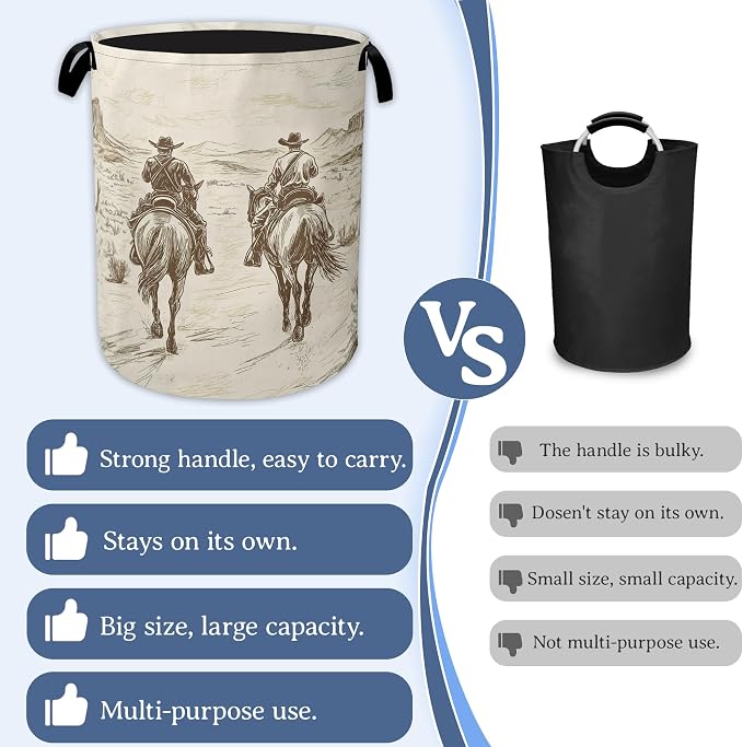 Western Cowboy Laundry Hamper - Image 3