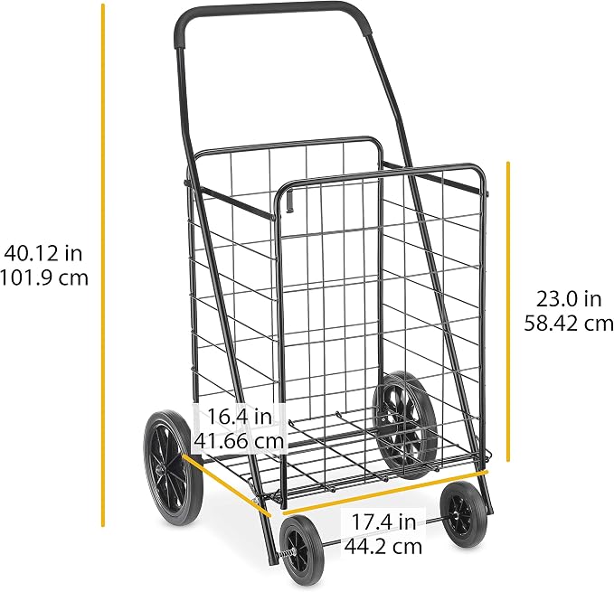 Whitmor Extra Large Utility Foldable Shopping Cart - Image 7
