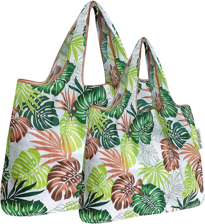 allydrew Large Foldable Tote Nylon Reusable Grocery Bag by allydrew