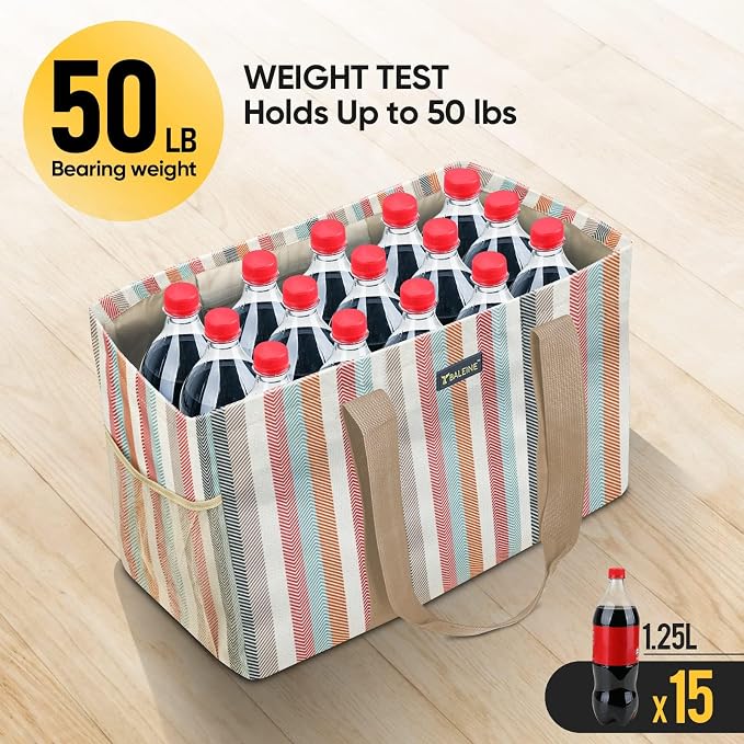 BALEINE Soft 9 Gallon Extra Large Utility Tote, Foldable Reusable Storage Bag - Image 6