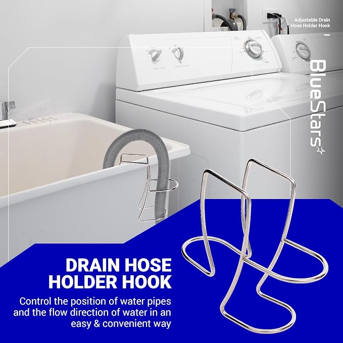 BlueStars Adjustable Drain Hose Holder – Universal Utility Sink Clamp - Image 2