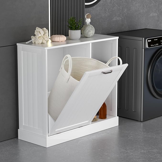 GAZHOME Tilt Out Laundry Hamper Cabinet - Image 6