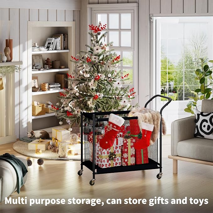 Laundry Hamper with Wheels, Laundry Basket with Removable and Washable Liner Bag - Image 7