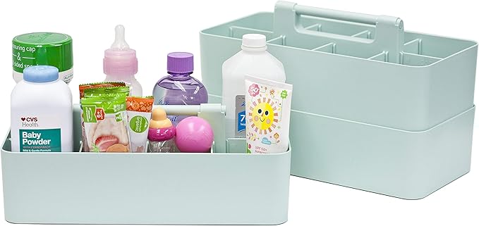 -Large Portable Caddy, DIY Dividers, 8 Compartments, School Office Supplies - Image 3