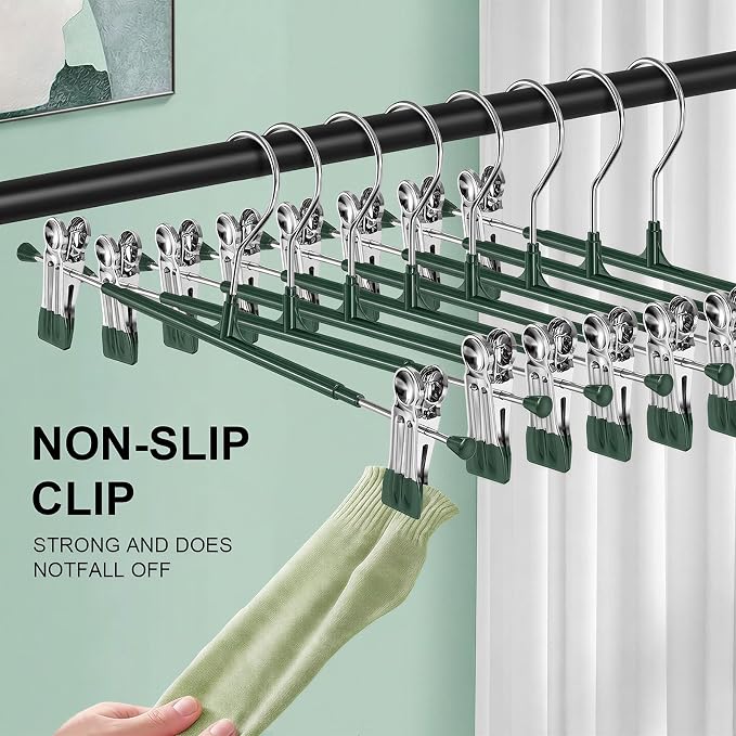 POZEAN Pants Hangers with Clips - Image 3