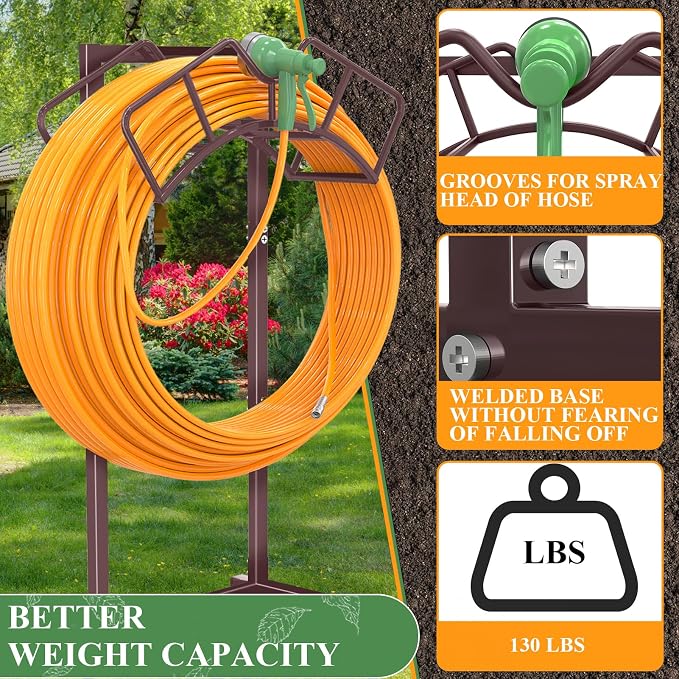 Super Stable Garden Hose Holder, Detachable Water Hose Holders Hose Storage - Image 2