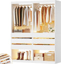 Freestanding Closet System Set of 2, 4FT Closet Organizer System by HUAHUU