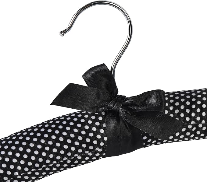 Satin Padded Sweater Hangers Polka Dot, Blouse Hanger - Image 6