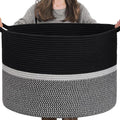 CHICVITA Extra Large Laundry Basket, Woven Rope Blanket Basket by CHICVITA