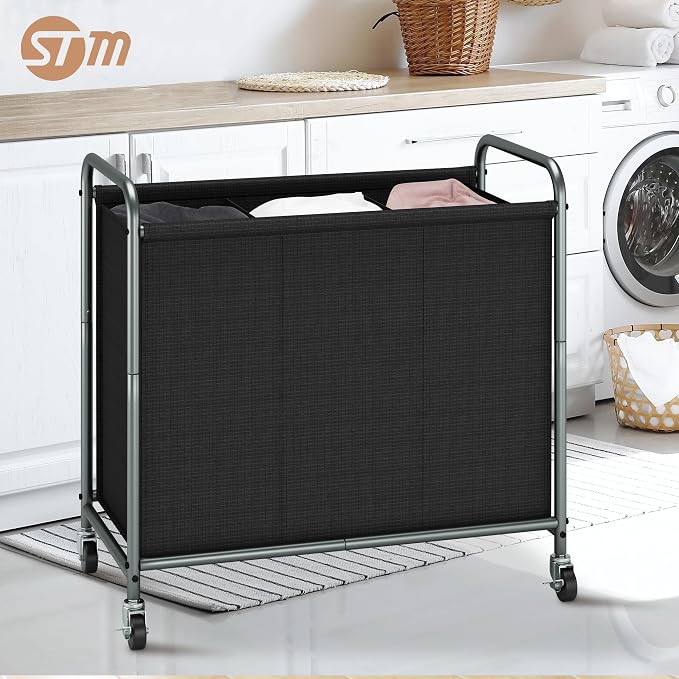 STORAGE MANIAC Rolling Laundry Hamper, 165L Laundry Basket - Image 7