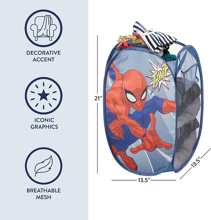 Idea Nuova Spiderman Pop Up Hamper - Image 3
