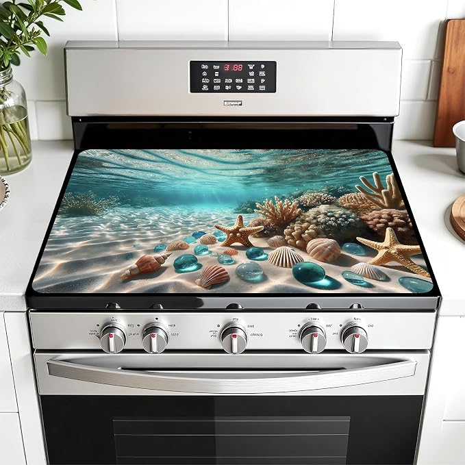 Multi-Design Stove Top Cover for Glass/Electric Stoves by AOHMPT
