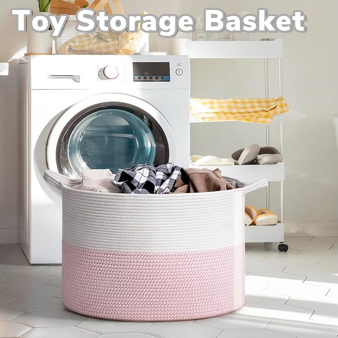 Goodpick Large Storage Basket 22'' x 14'', Baby Basket - Image 4