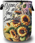 Sunflower Laundry Basket, Foldable Waterproof Laundry Hamper Tote Bag Dirty by Unknown