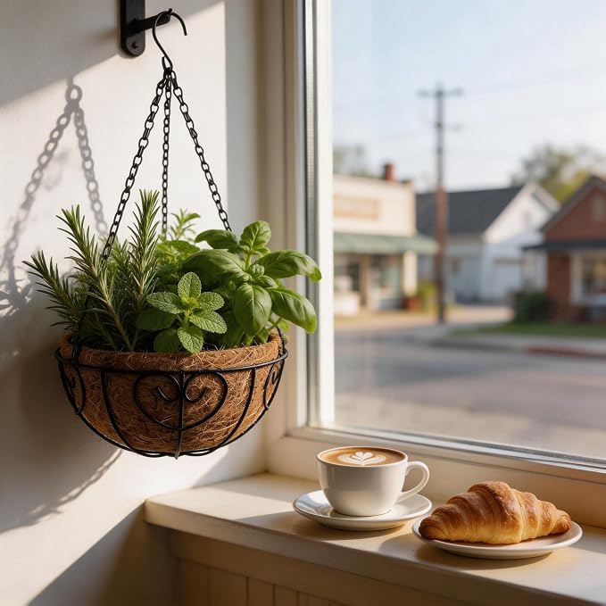 LX7 3-Pack Hanging & Wall-Mounted Plant Baskets - Image 5