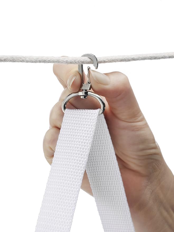 Whitmor Pop and Fold Clothespin Bag White - Image 3