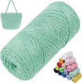 Sparkle Macrame Cord 1.5mm x 306 Yards Cotton Glitter Yarn by LEREATI