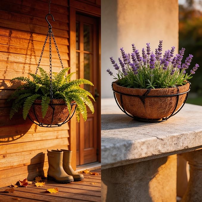 LX7 3-Pack Hanging & Wall-Mounted Plant Baskets - Image 5