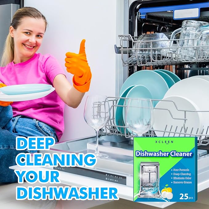 Dishwasher Cleaner and Deodorizer Tablet 25 Count, Deep Cleaning Tablet Helps - Image 7