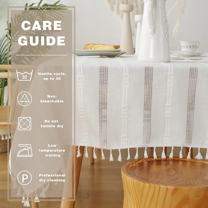 Pahajim Striped Tablecloth Rectangle - Image 5