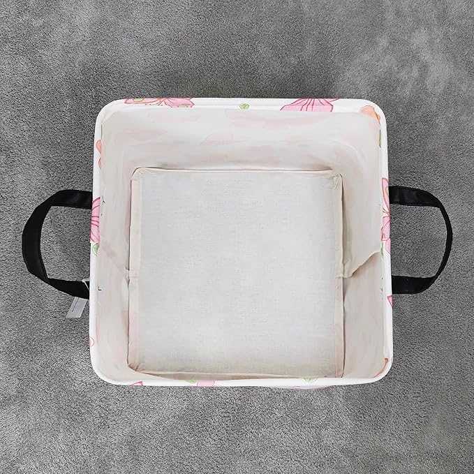 LANGYASHAN Square Storage Baskets Waterproof Canvas Children Laundry Nursery - Image 6