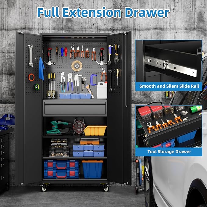 71"H Garage Storage Cabinet - Image 6