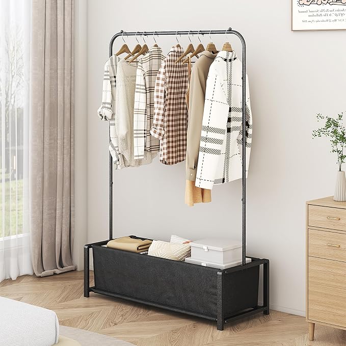 SUOERNUO Garment Rack for Hanging Clothes Rack Heavy Duty Portable - Image 3