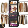 Closet System, 4-8FT Closet Organizer by HUAHUU