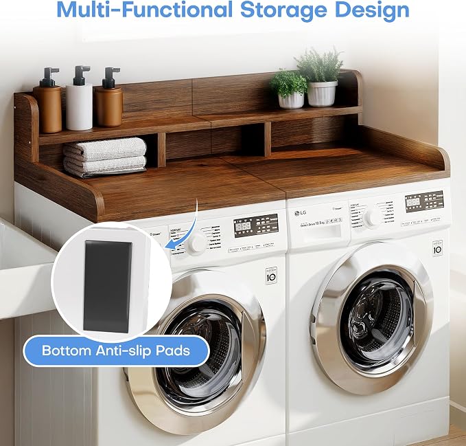 Washer Dryer Countertop with Shelf, Washer and Dryer Covers - Image 4