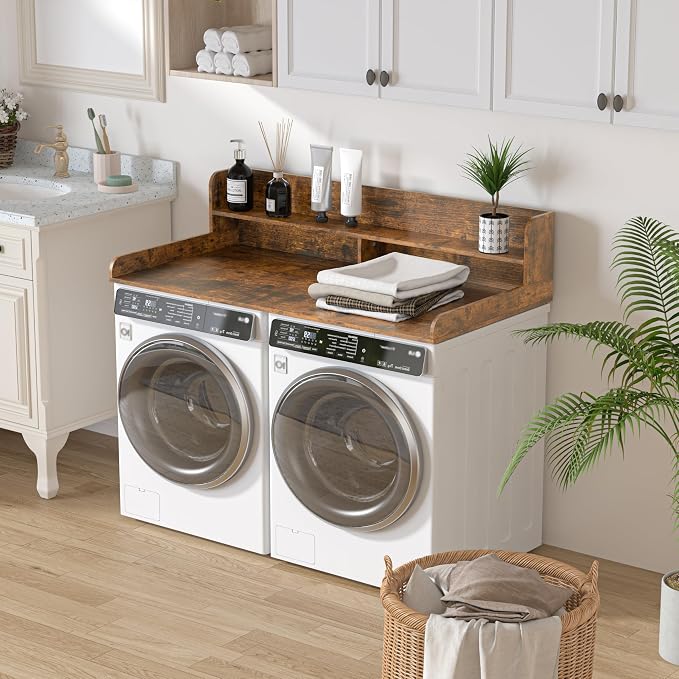 Piskyet Washer Dryer Countertop, 2- Tier Laundry Countertop - Image 2