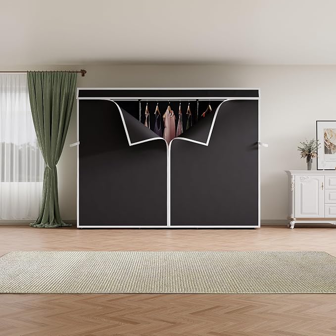 H8 Garment Rack with Cover, Portable Closet - Image 7