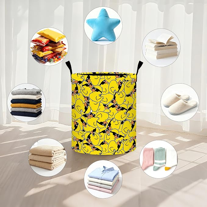 Duck Laundry Basket Storage Bin Foldable Laundry Hamper Clothes Storage Bucket - Image 5
