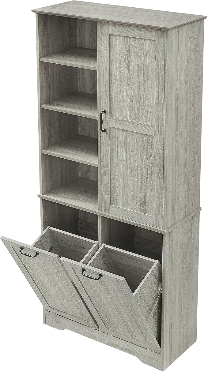 68" Tall Bathroom Storage Cabinet - Image 8