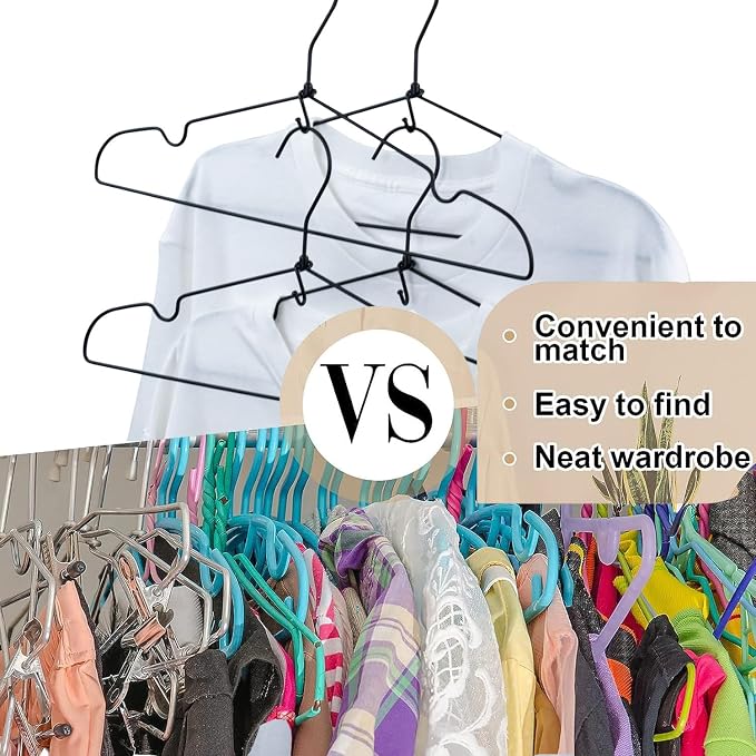 Clothes Hanger Connector Hooks, Heavy Duty Extender Clips Organizer Mini Space - Image 4