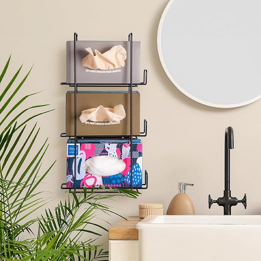 FMP Brands Triple Glove Holder for Wall Mount, Wire Rack Disposable Napkin - Image 6
