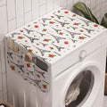 Ambesonne Eiffel Tower Washing Machine Organizer, Repetitive Romantic Pattern by Ambesonne