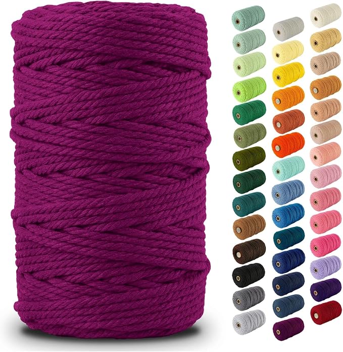 Nook Theory Macrame Cord - 5mm 109 Yards Cotton Rope by NookTheory