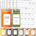 191 Spice Jar Labels Preprinted Minimalist Stickers by GPOVVIMX
