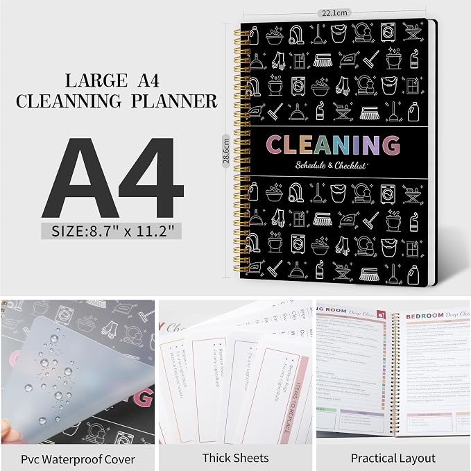 Adhd Cleaning Planner for Adults Women, Cleaning Schedule and Checklist - Image 2