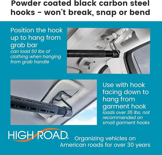 High Road Car Clothes Hanger Bar - Image 4