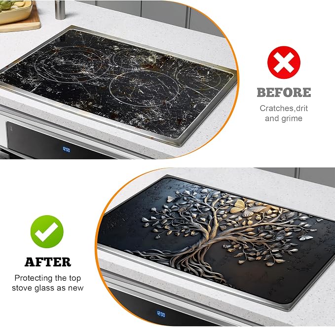 Multi-Design Stove Top Cover for Glass/Electric Stoves - Image 5