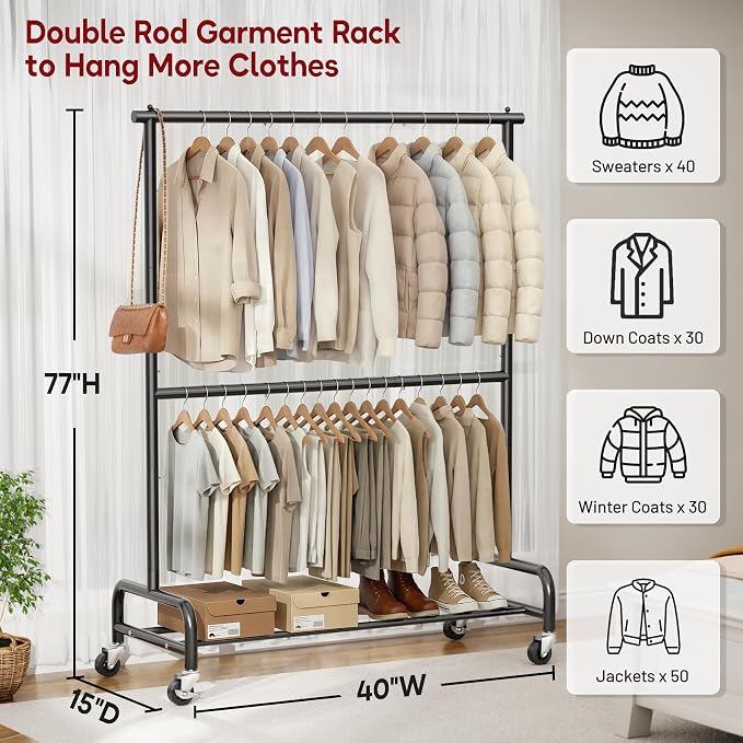 SLEEPING LAMB Heavy Duty Clothes Rack - Image 2