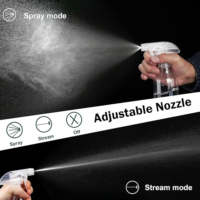 Spray Bottles 16.9oz 2 Pack Plastic Empty Spray Bottle - Image 5