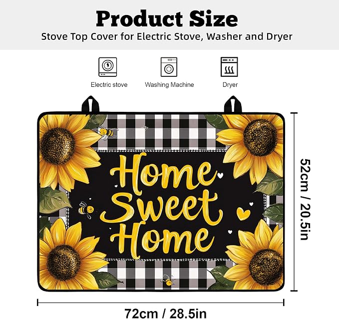 Multi-Design Stove Top Cover for Glass/Electric Stoves - Image 2