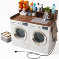 Upgraded 2-Tier Washer and Dryer Countertop by ZYKZYKHOME