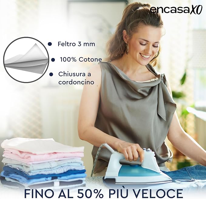 Encasa XO Ironing Board Cover and Pad 49"x18" - Image 7