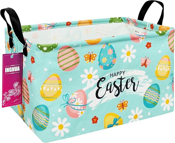 Rectangular Storage Basket Fabric Organizer Bin by INGHUA