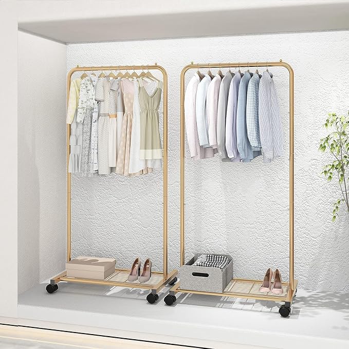 Simple Trending Standard Clothes Garment Rack, Clothing Rolling Rack - Image 7